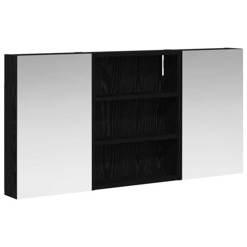 Комплект шкафове за баня с рафт 3 pcs 100 x 10,5 x 50 см