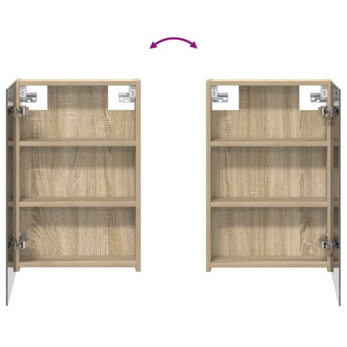 Комплект шкафове за баня с рафт 3 pcs 100 x 10,5 x 60,5 см