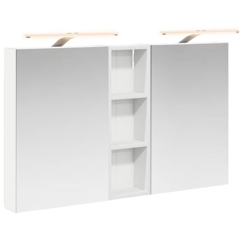 Комплект шкафове за баня с рафт 3 pcs 100 x 10,5 x 60,5 см