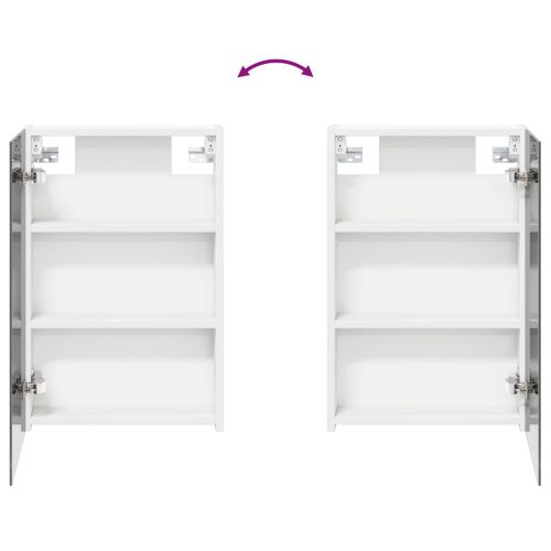 Комплект шкафове за баня с рафт 3 pcs 110 x 10,5 x 60,5 см