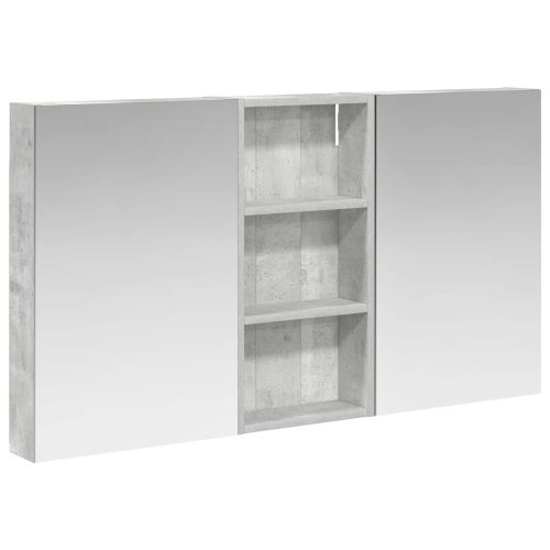 Комплект шкафове за баня с рафт 3 pcs 110 x 10,5 x 60,5 см