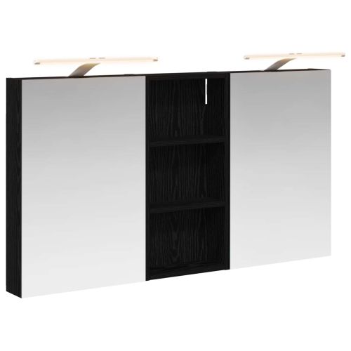 Комплект шкафове за баня с рафт 3 pcs 110 x 10,5 x 60,5 см