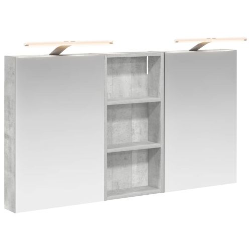 Комплект шкафове за баня с рафт 3 pcs 110 x 10,5 x 60,5 см