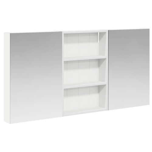 Комплект шкафове за баня с рафт 3 pcs 120 x 10,5 x 60,5 см