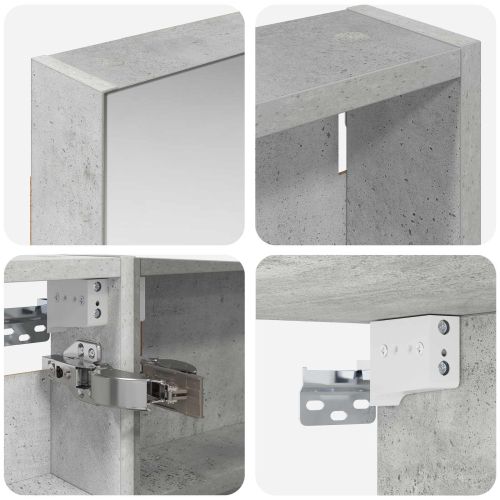 Комплект шкафове за баня с рафт 3 pcs 120 x 10,5 x 60,5 см