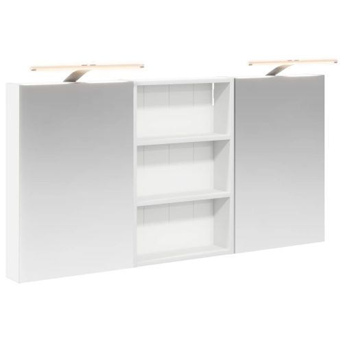 Комплект шкафове за баня с рафт 3 pcs 120 x 10,5 x 60,5 см