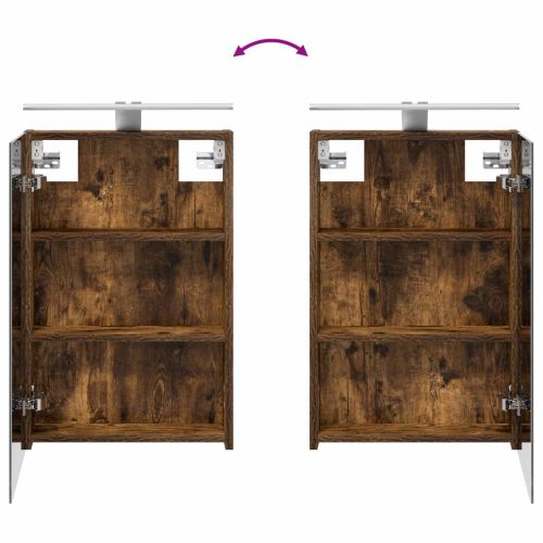 Комплект шкафове за баня с рафт 3 pcs 120 x 10,5 x 60,5 см