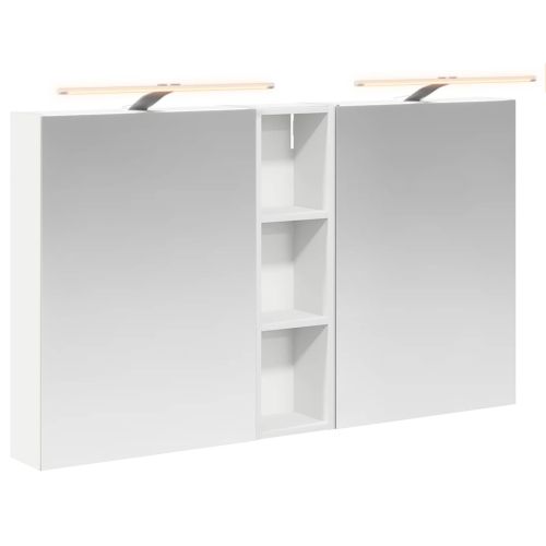 Комплект шкафове за баня с рафт 3 pcs 120 x 14,5 x 70 см