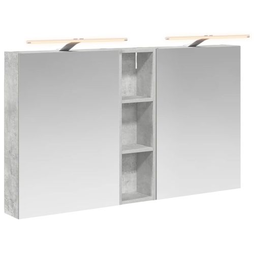 Комплект шкафове за баня с рафт 3 pcs 120 x 14,5 x 70 см