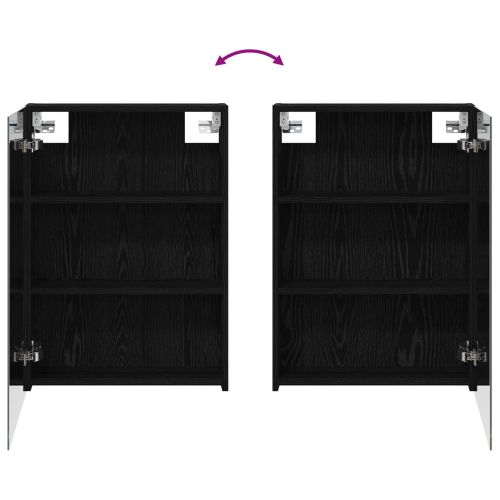 Комплект шкафове за баня с рафт 3 pcs 130 x 14,5 x 70 см