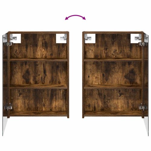 Комплект шкафове за баня с рафт 3 pcs 130 x 14,5 x 70 см