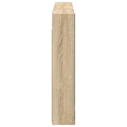 Комплект шкафове за баня с рафт 3 pcs 140 x 14,5 x 70 см