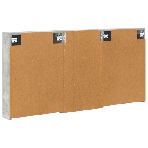 Комплект шкафове за баня с рафт 3 pcs 140 x 14,5 x 70 см