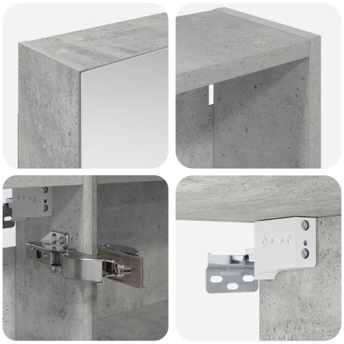Комплект шкафове за баня с рафт 3 pcs 140 x 14,5 x 70 см