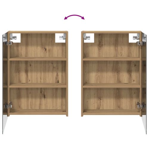 Комплект шкафове за баня с рафт 3 pcs 140 x 14,5 x 70 см