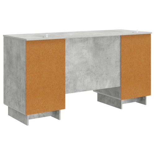 Бюро Бетонно сиво Инженерна дървесина 142,5 x 50 x 75 см