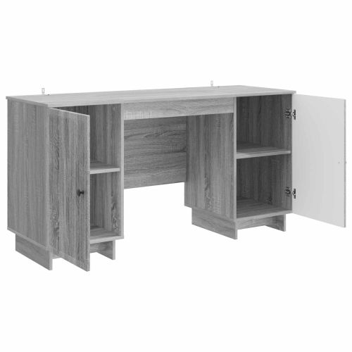 Бюро Сив Сонома Инженерна дървесина 142,5 x 50 x 75 см