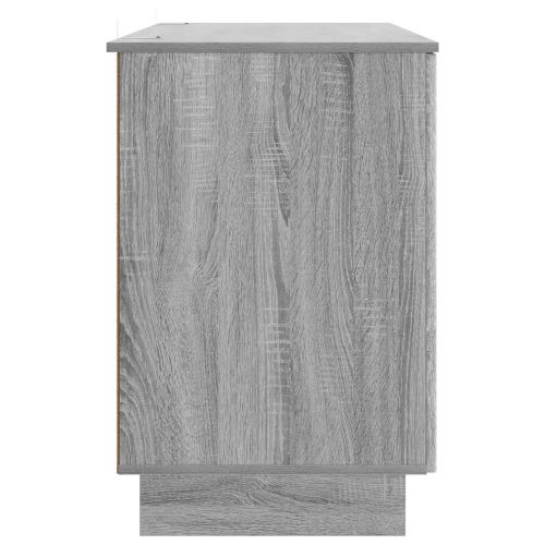 Бюро Сив Сонома Инженерна дървесина 142,5 x 50 x 75 см