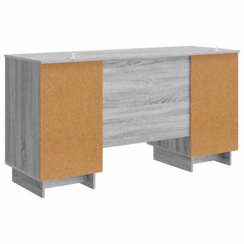 Бюро Сив Сонома Инженерна дървесина 142,5 x 50 x 75 см