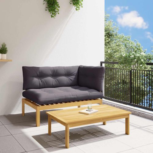 2 Брой Акациево дърво Светло кафяво