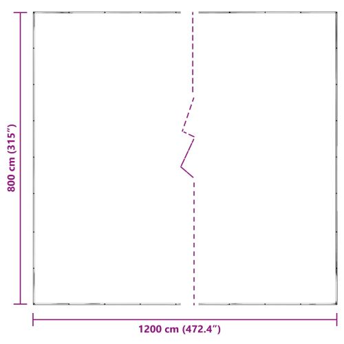 Покритие за растения Прозрачен 8 x 12 m ПЕ