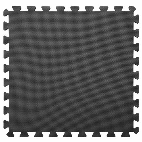 Мат за под басейн 6 pcs Черно 2,16 ㎡ EVA Пяна
