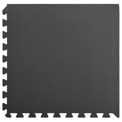 Мат за под басейн 6 pcs Черно 2,16 ㎡ EVA Пяна