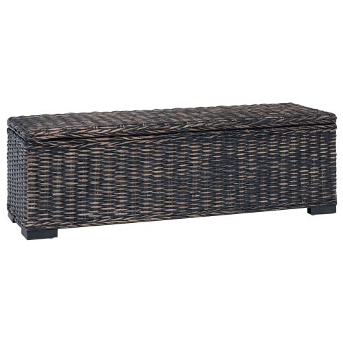 Кутия за съхранение със съхранение Черно 110 x 35 x 45 cm