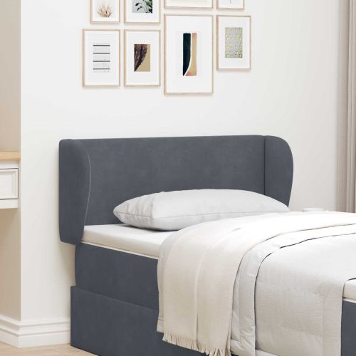 Ушичка на таблата Тъмен сив 40 x 23 x 6 см Кадифе